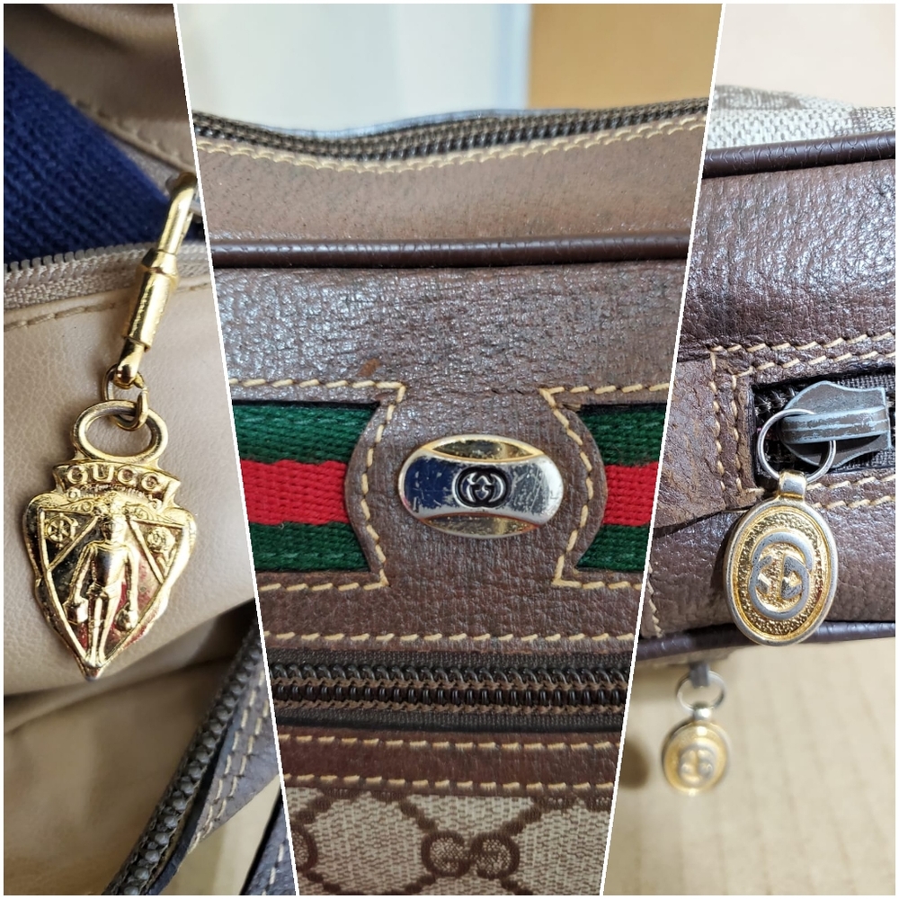 Gucci Vintage GG Plus Web Crossbody Bag - Picture 9 of 12